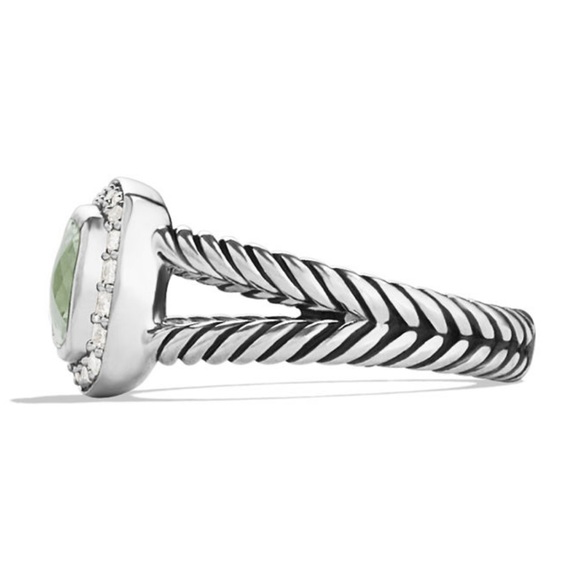 David Yurman Prasiolite Petite Albion Ring - Picture 6 of 6